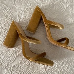 Brand new gold sandals